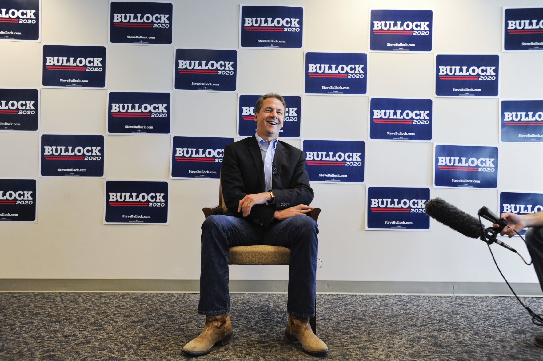 Gov. Steve Bullock, Democratic presidential candidate, holds a roundtable discussion